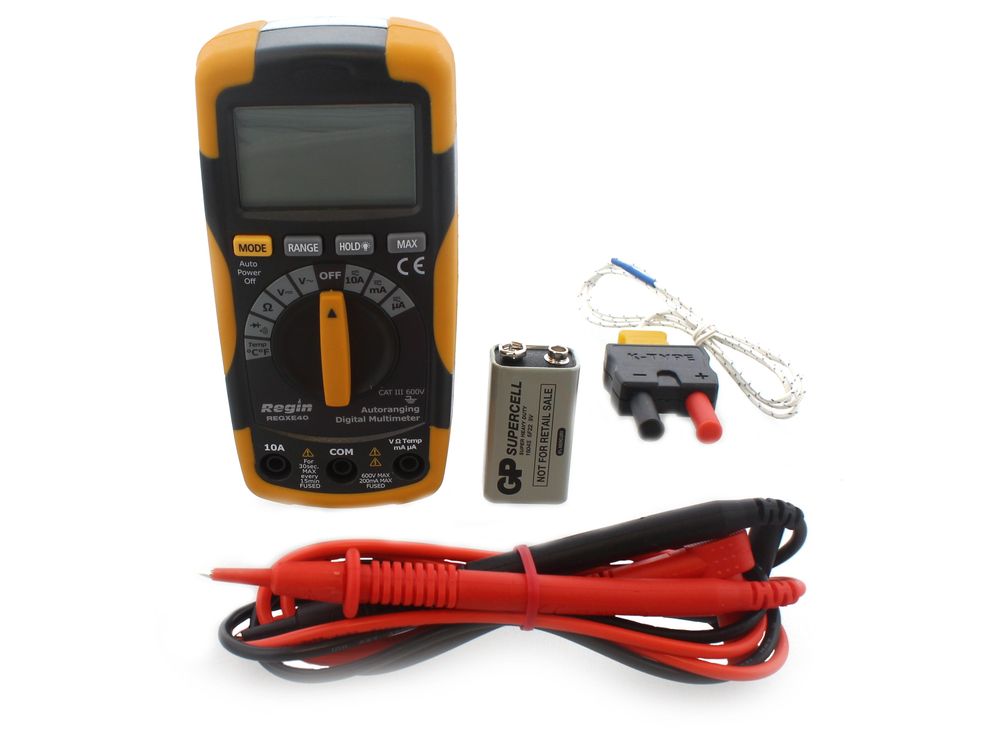 Regin REGXE40 Low Cost Digital Multimeter With Temperature